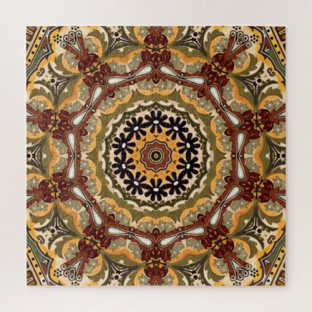 Kitchen ~ Backsplash Accent Tile ~ Tuscan Colors ~ Jigsaw Puzzle (Vertical)