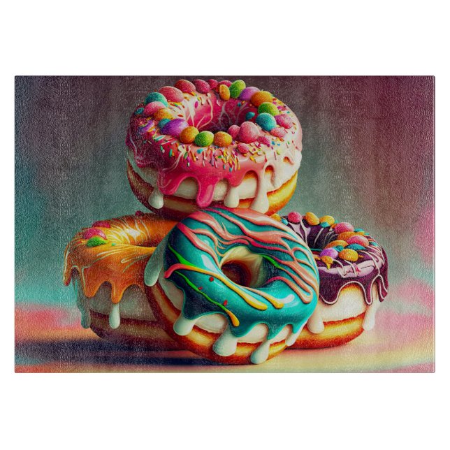 Kitchen Baking Donuts Cutting Board (Front)