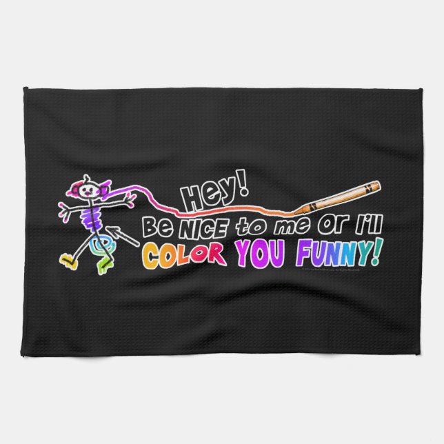 Kitchen, Bar or Bath Towels - Color You Funny (Horizontal)