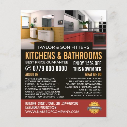 Kitchen  Bathroom Design KitchenBathroom Fitter Flyer