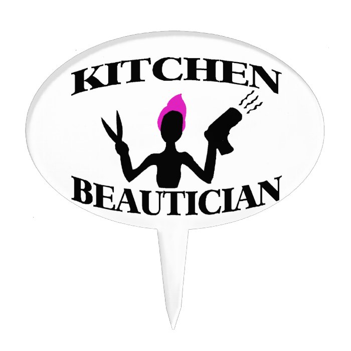 Kitchen Beautician At Home Stylist Cake Toppers