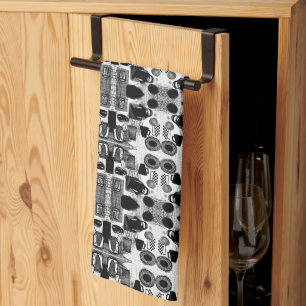Kitchen Black and white Kitchen Towel