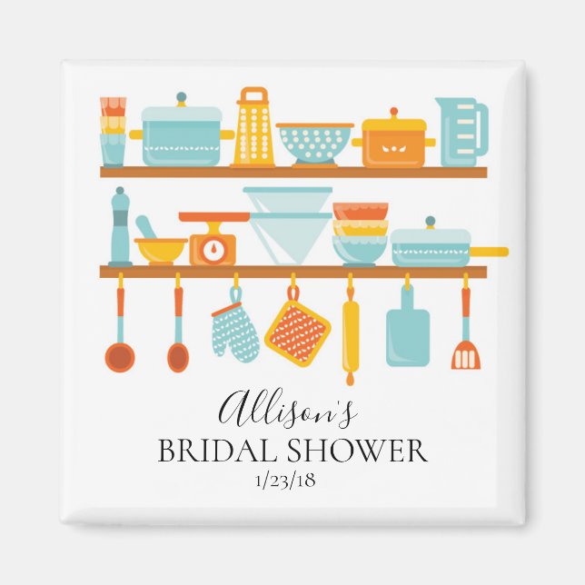 Kitchen  Bridal Shower Favor  Magnet (Front)
