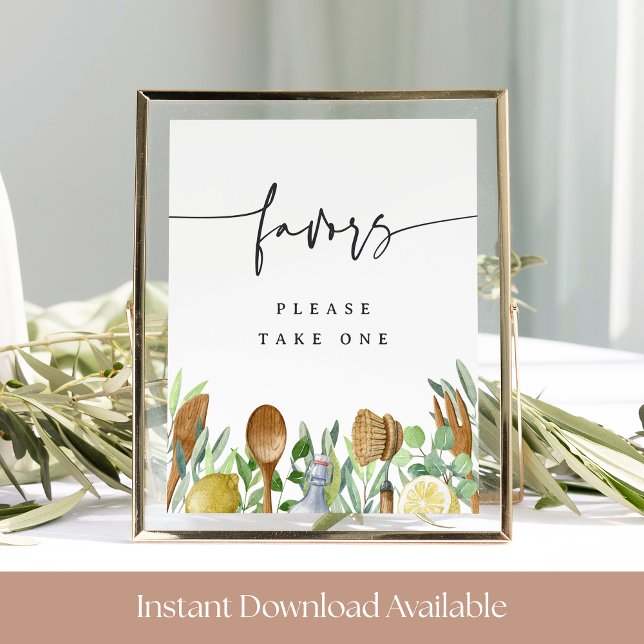 Kitchen Bridal Shower Favor Table Sign (Creator Uploaded)