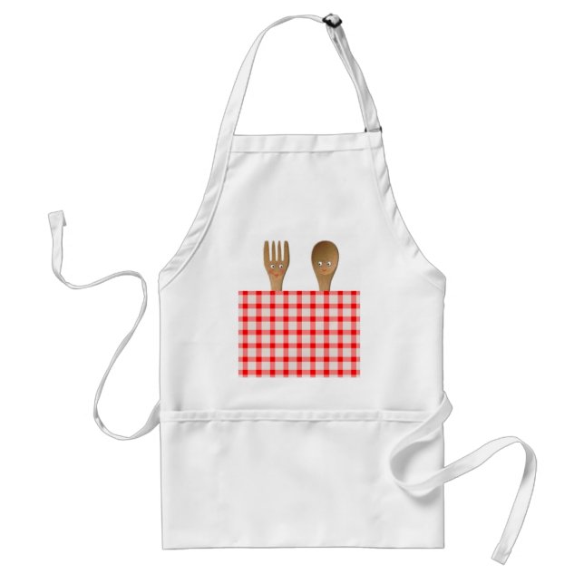 Kitchen Bridal Shower Gift Adult Apron (Front)