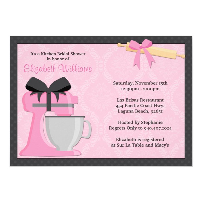 Kitchen Bridal Shower Invitation