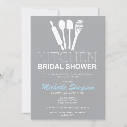 Kitchen Bridal Shower Invitation