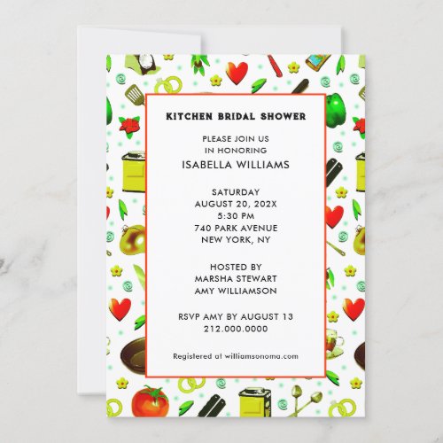 Kitchen Bridal Shower Invitation