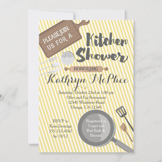 Kitchen Bridal Shower Invitation Zazzle   Kitchen Bridal Shower Invitation R82ba90bef0e64791993bbef7803d78f9 Tcvqa 630 