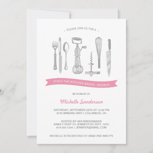Kitchen Bridal Shower Custom Invite