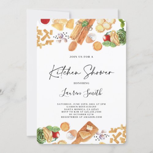 Kitchen Bridal Shower Invitation