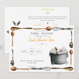 Kitchen Bunny Mischief 🐇   Baby Shower Invitation