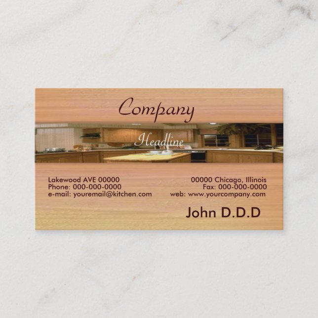 Kitchen Business Card (Front)