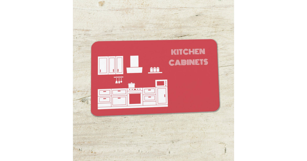 Kitchen Cabinets Business Card | Zazzle