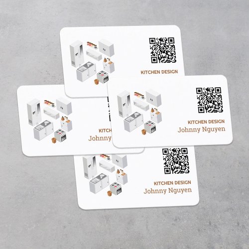 Kitchen Cabinets Customized QR Business Card