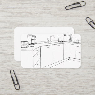 Kitchen Cabinets Remodeling Business Card
