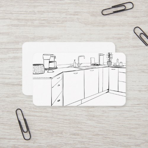 Kitchen Cabinets Remodeling Business Card