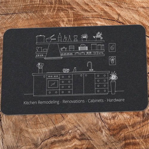 Kitchen Cabinets Simple Premium Business Card