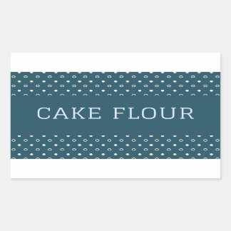 Kitchen canister label flour container sticker
