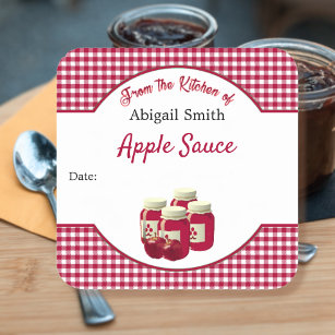 Kitchen Canning Apple Butter Square Sticker