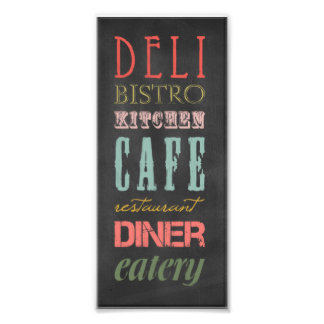 kitchen-chalkboard KITCHEN RESTAURANT DELI CAFE BI Photo Print
