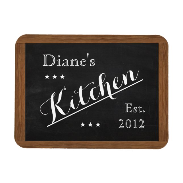 Kitchen Chalkboard Magnet (customizable) (Horizontal)
