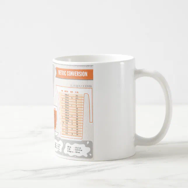 Kitchen Cheat Sheet Metric Conversion Mug | Zazzle