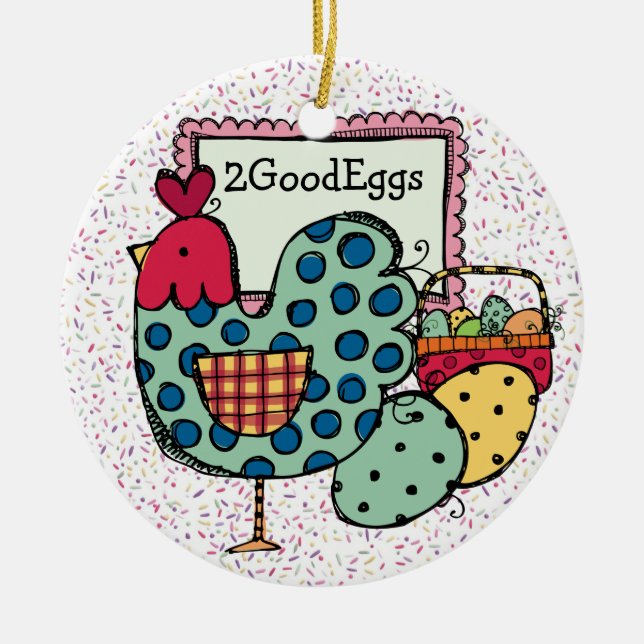 Kitchen Chicken - SRF Ceramic Ornament (Front)