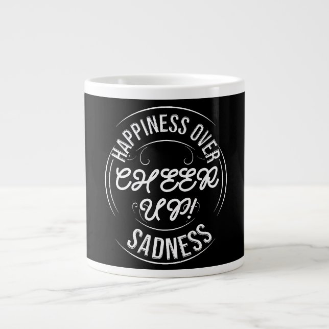 KITCHEN CHOOSE HAPPY CHEER UP SPECIALTY MUG  (Front)