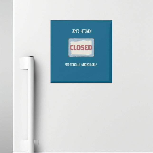 Kitchen Closed Funny Personalized  Magnet (Creator Uploaded)