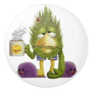 Kitchen Coffee Morning Ceramic Knob