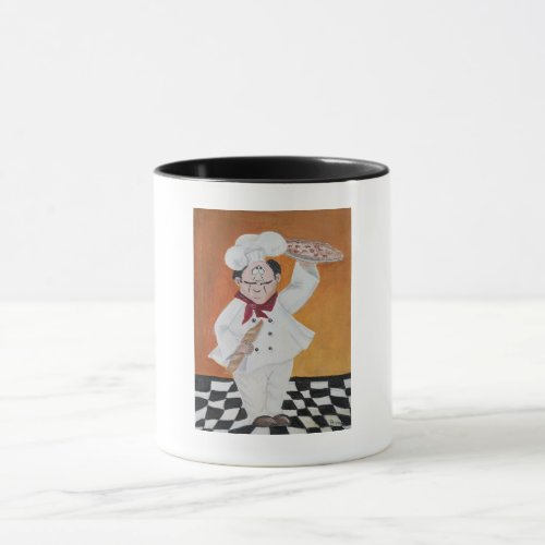 Kitchen coffee mug fat little chef design