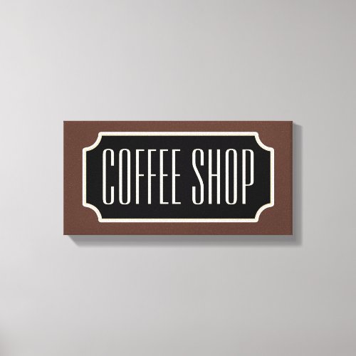 Kitchen Coffee Shop Sign Canvas Wall Art Decor