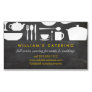 Kitchen Collage on Chalkboard Magnetic Magnetic Business Card