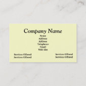 Kitchen Contractor Business Card (Back)