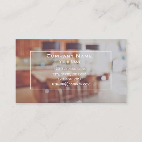 Kitchen Contractor Cabinetry Business Card