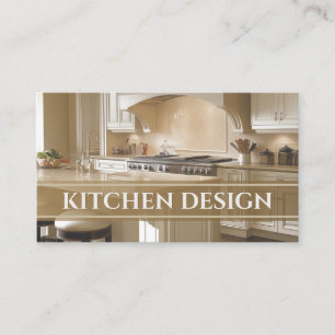 Kitchen Contractor Cabinetry Carpentry Modern Business Card