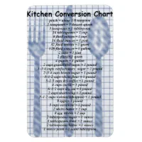 Kitchen Conversion Chart Magnet