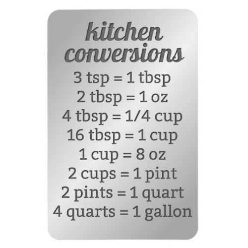 Kitchen Conversion  Faux Stainless Magnet