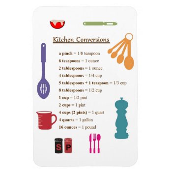Kitchen Conversions Magnet by SERENITYnFAITH at Zazzle