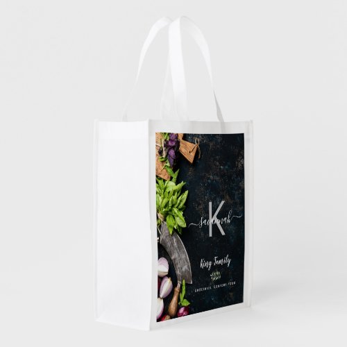 Kitchen cooking food groceries name grocery bag