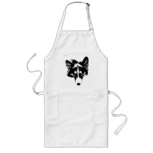 kitchen corgi cheer long apron