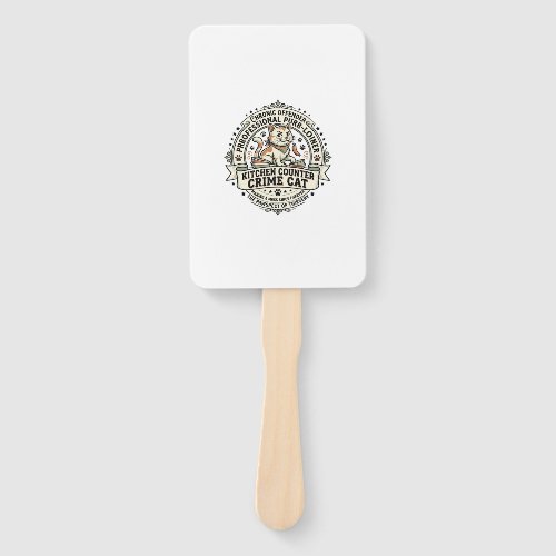 Kitchen Counter Crime Cat Kitchen Counter Crime Ca Hand Fan
