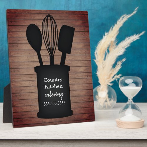 Kitchen Crock Rustic Catering Restaurant Food Plaque