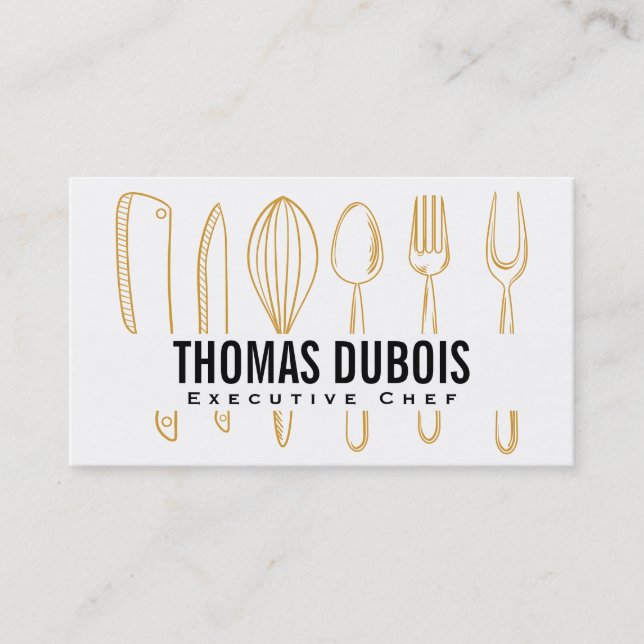Kitchen Culinary Tools Business Card (Front)