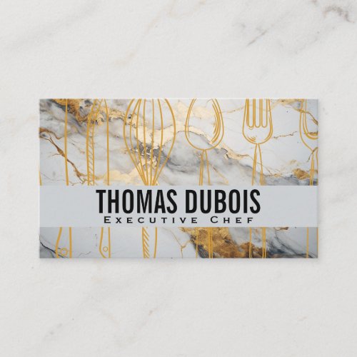 Kitchen Culinary Tools  Marble Business Card