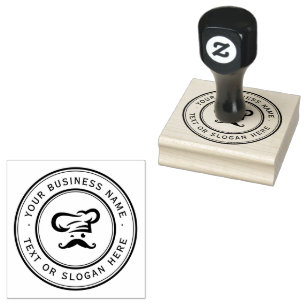 KITCHEN  Custom Business Logo Large  Rubber Stamp