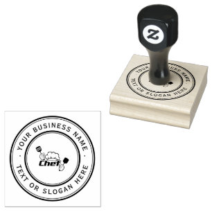 KITCHEN Custom Business Logo Large Rubber Stamp