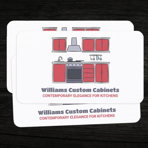 Kitchen Custom Cabinets Business Card