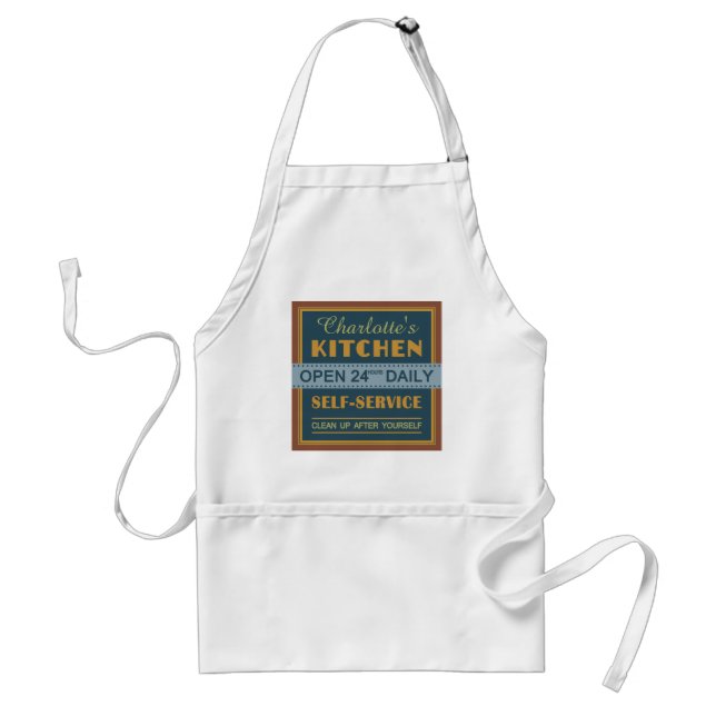 Kitchen – custom name – apron (Front)